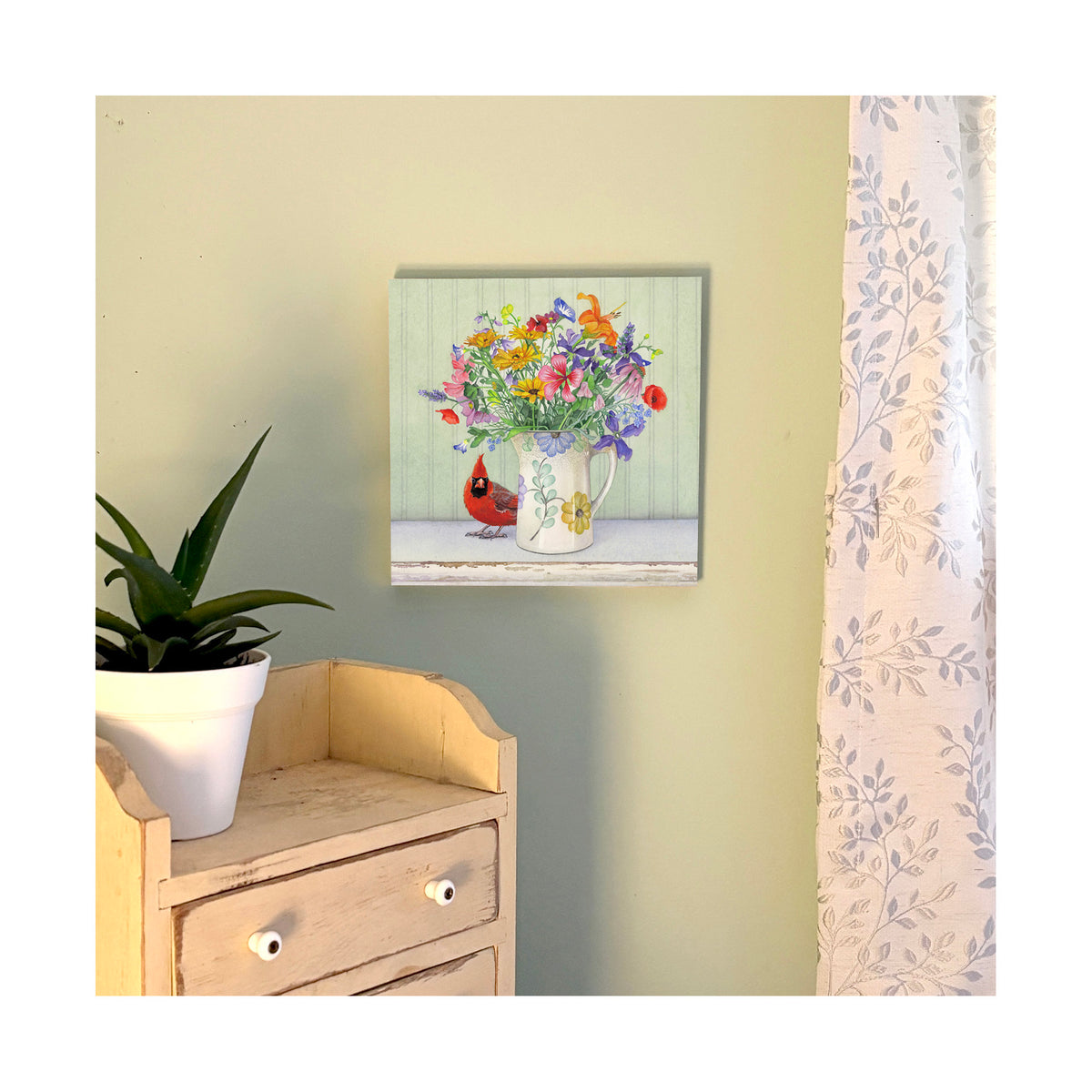 The Brightest Bouquet - Wood Mounted Art Print