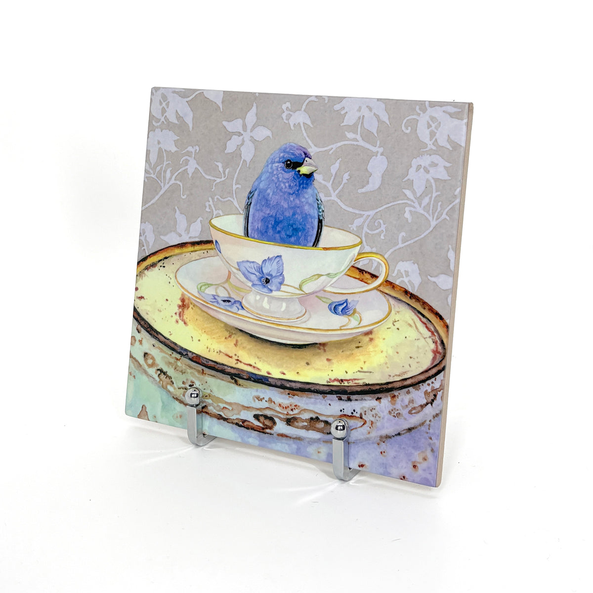 Bunting in a Cup Art Tile