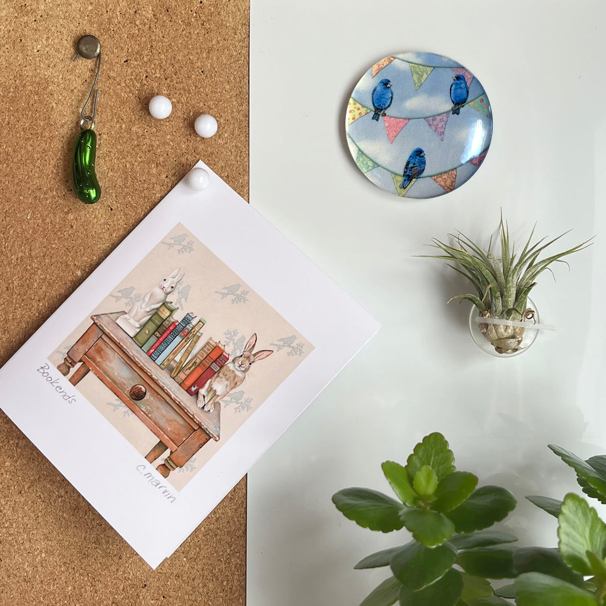 Bunting on Bunting - Art Magnet