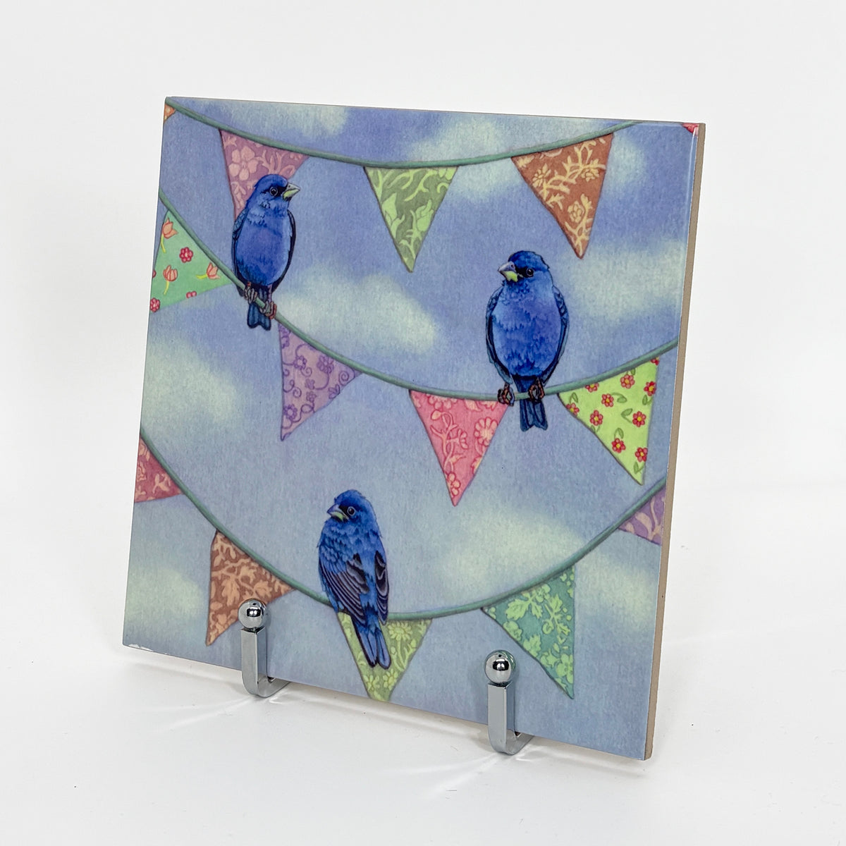 Bunting on Bunting Art Tile