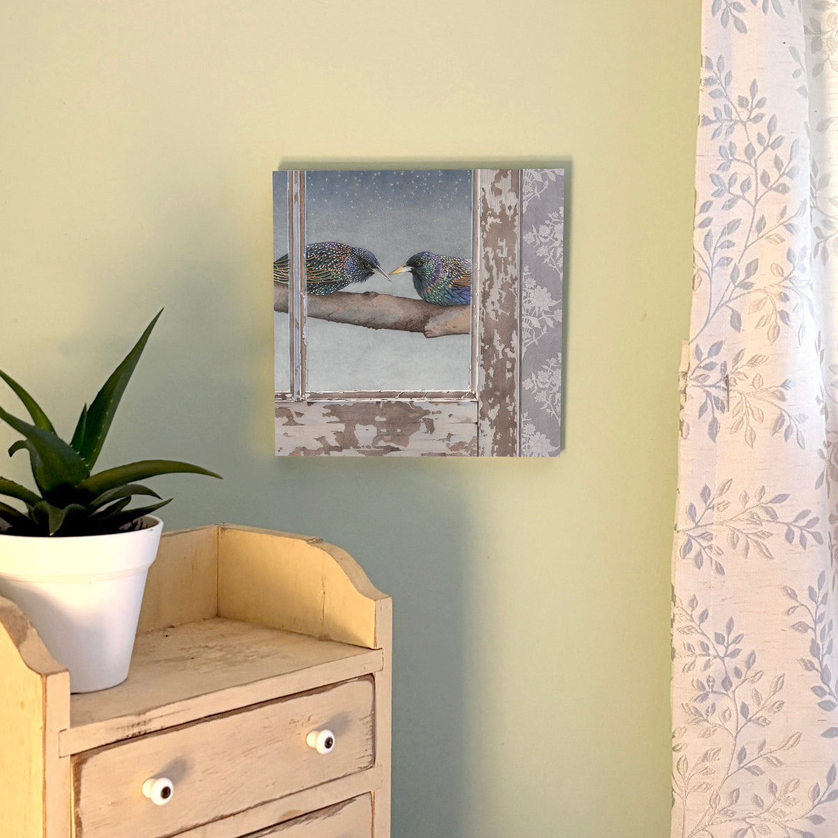 Conspiracy by Starlight - Wood Mounted Art Print