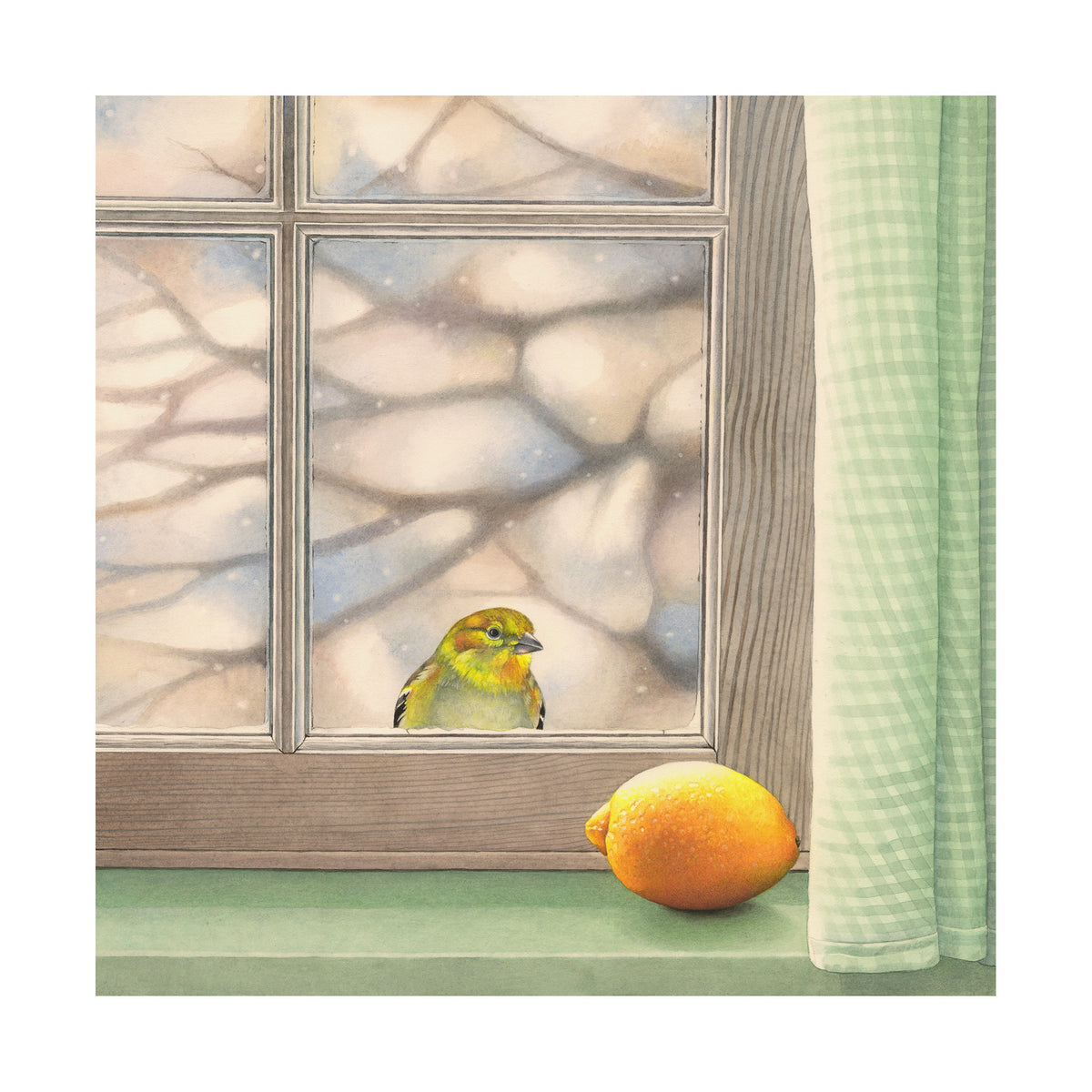 Fellow Yellow - Wood Mounted Art Print