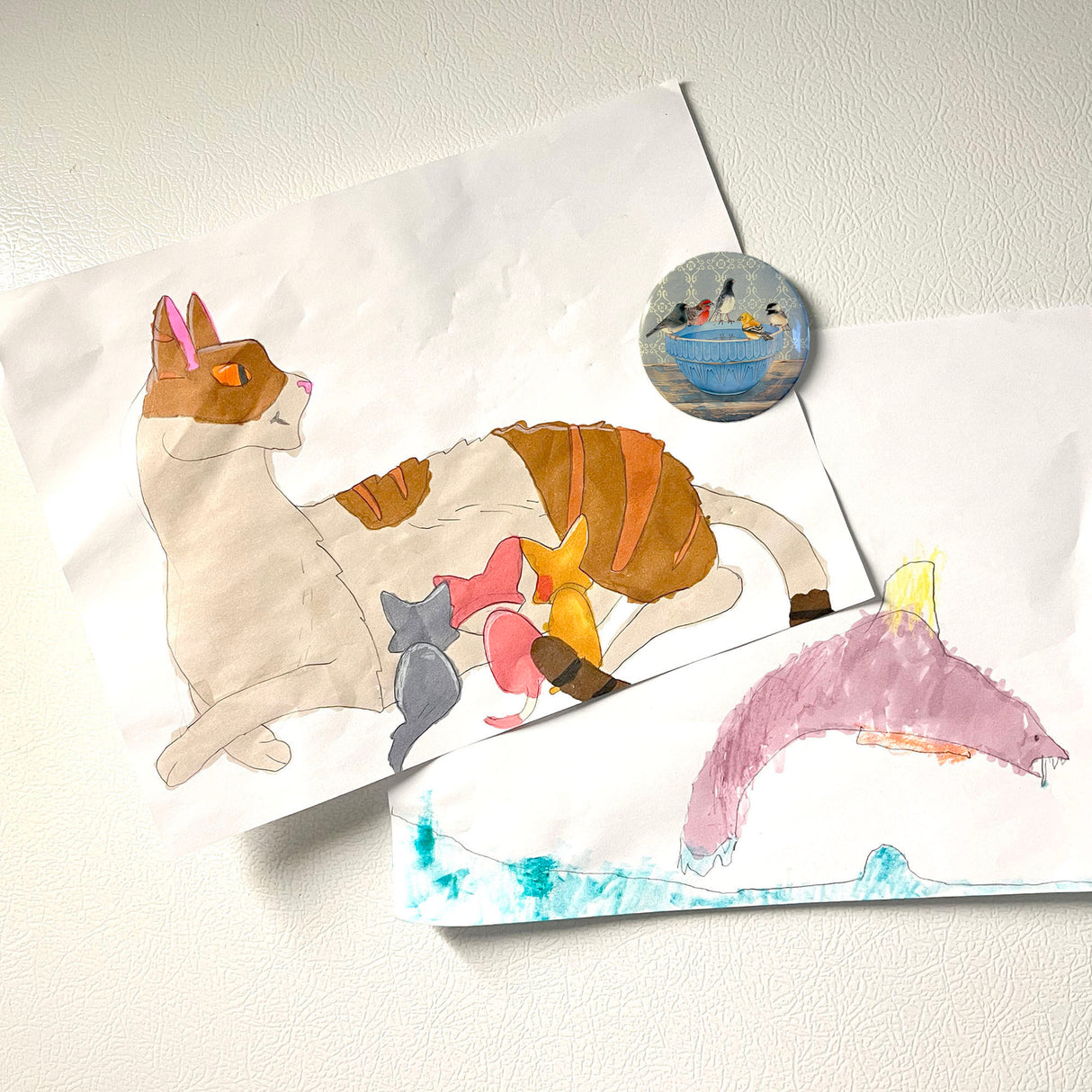 Gathering at the Blue Bowl - Art Magnet