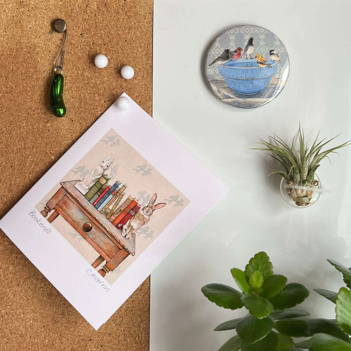 Gathering at the Blue Bowl - Art Magnet