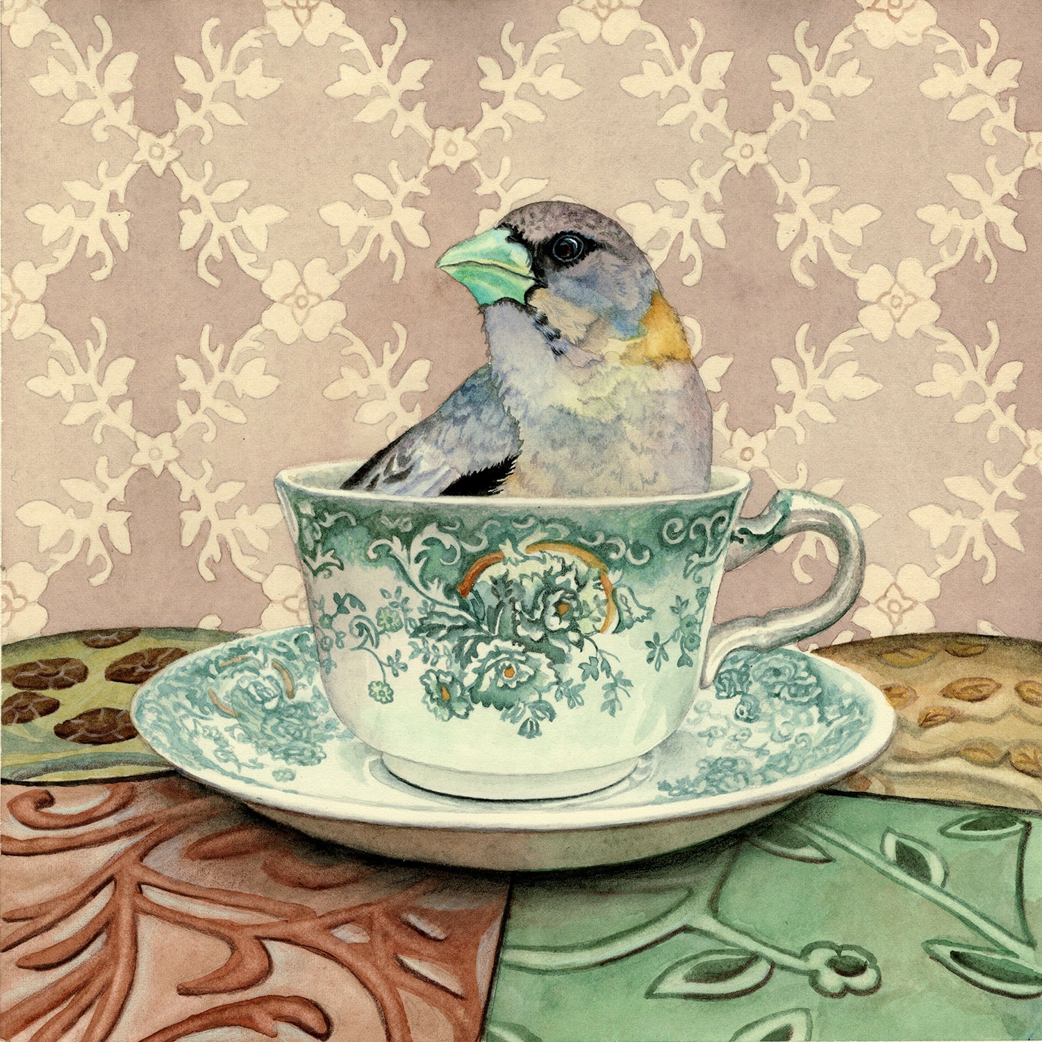 Grosbeak in a Cup