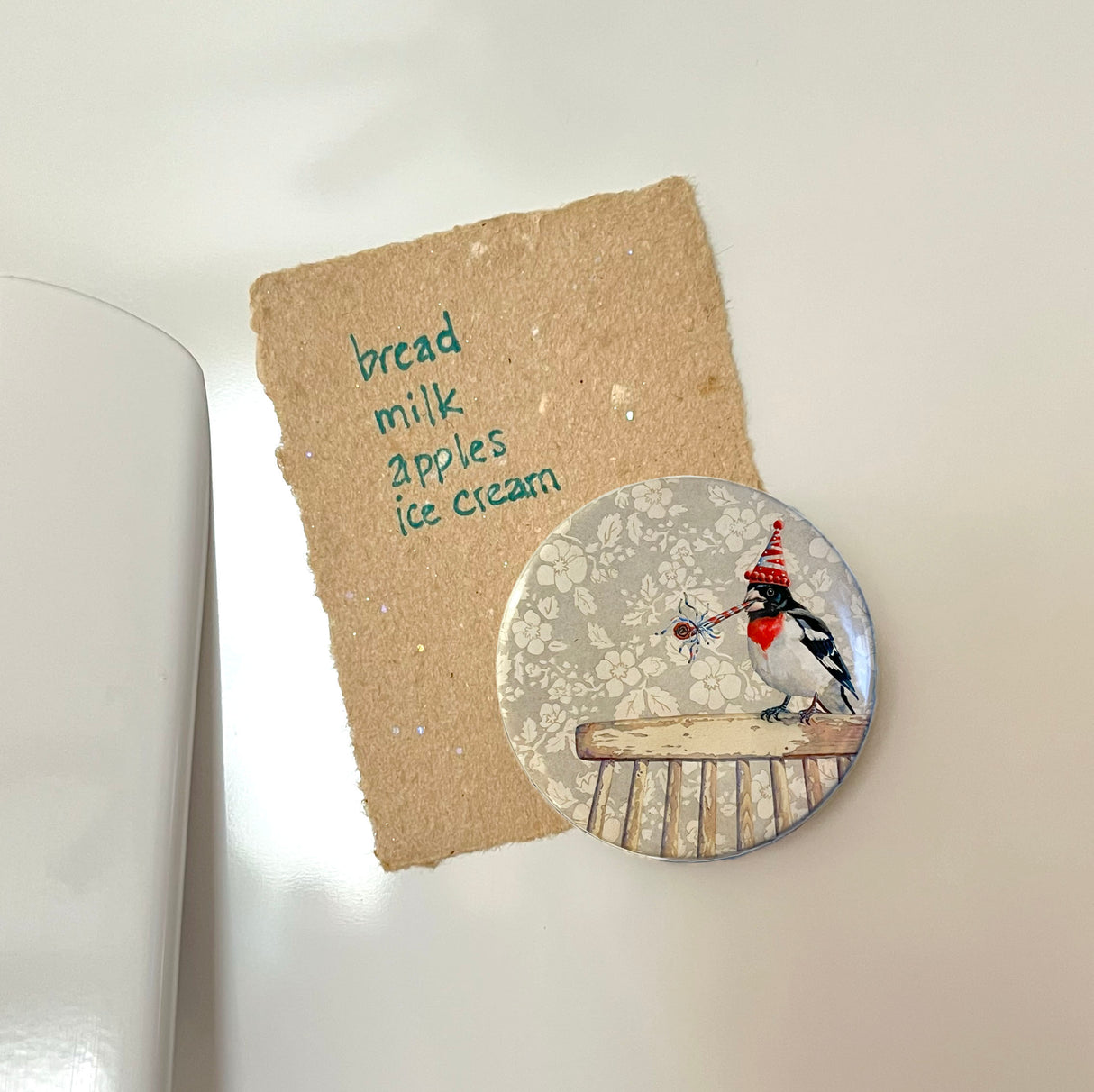 My Bird Likes to Party - Art Magnet