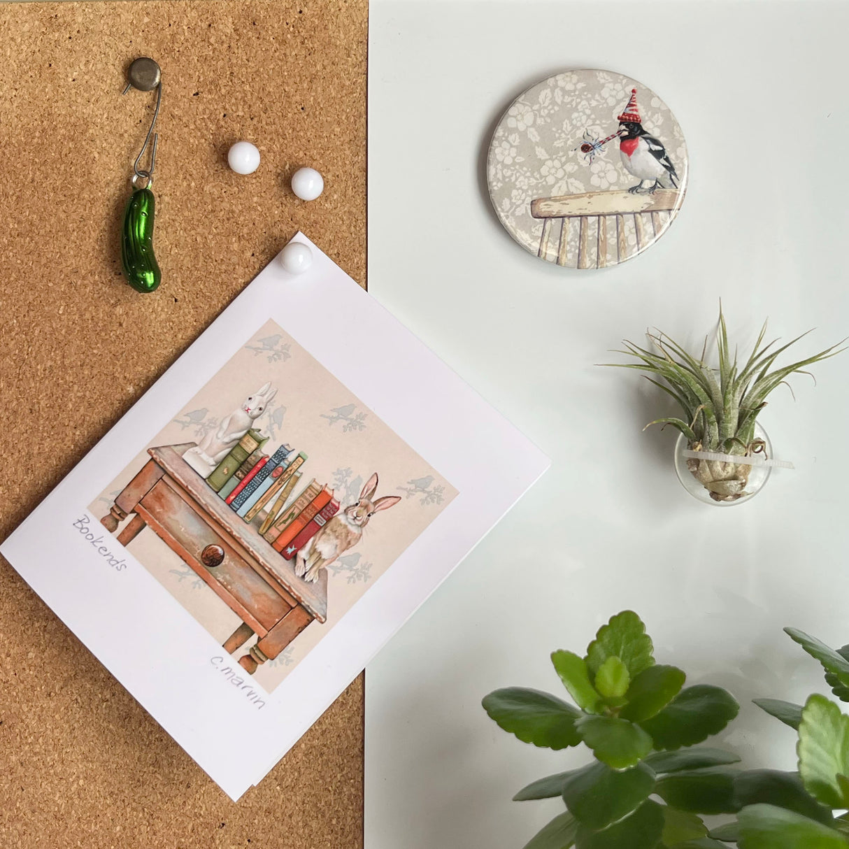 My Bird Likes to Party - Art Magnet