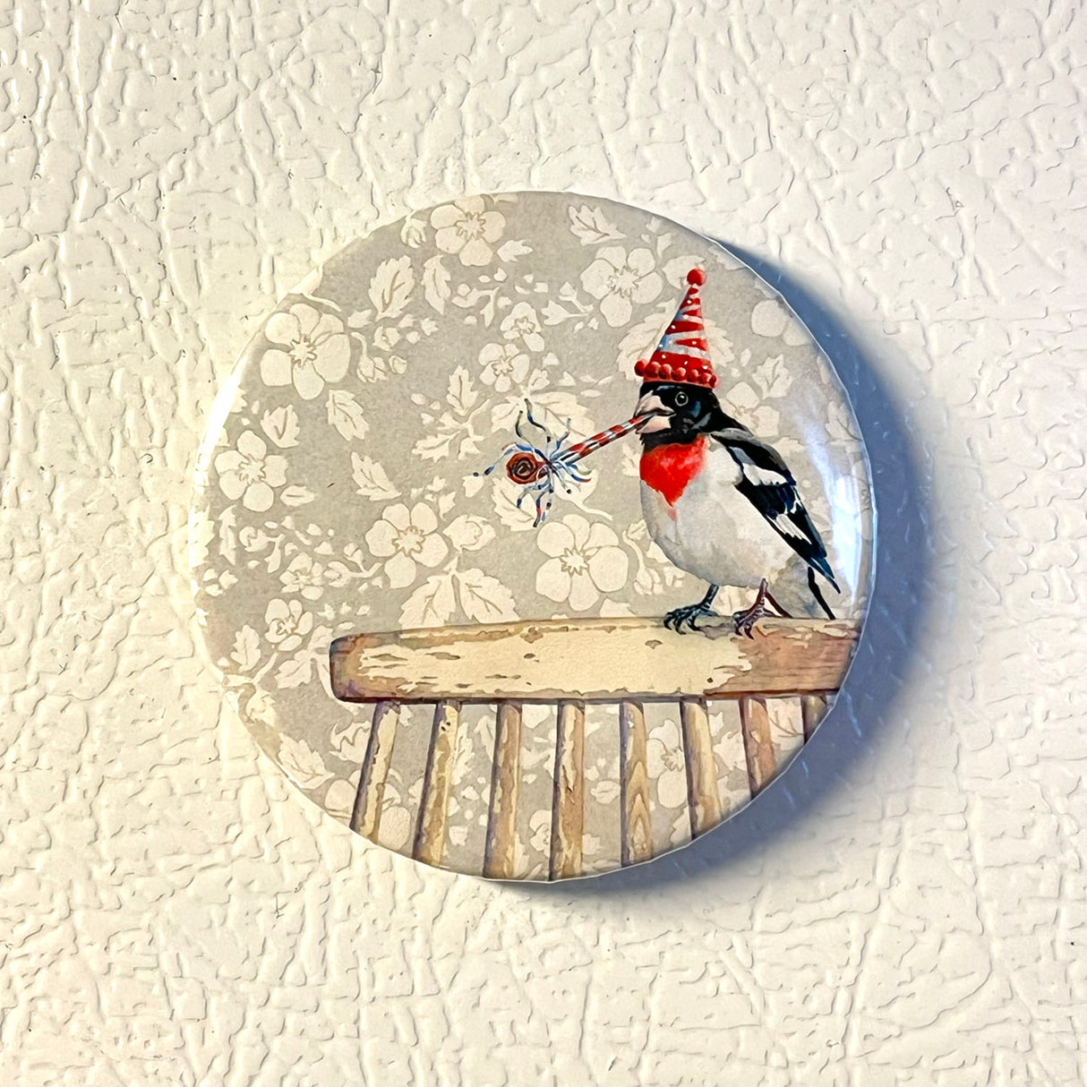My Bird Likes to Party - Art Magnet