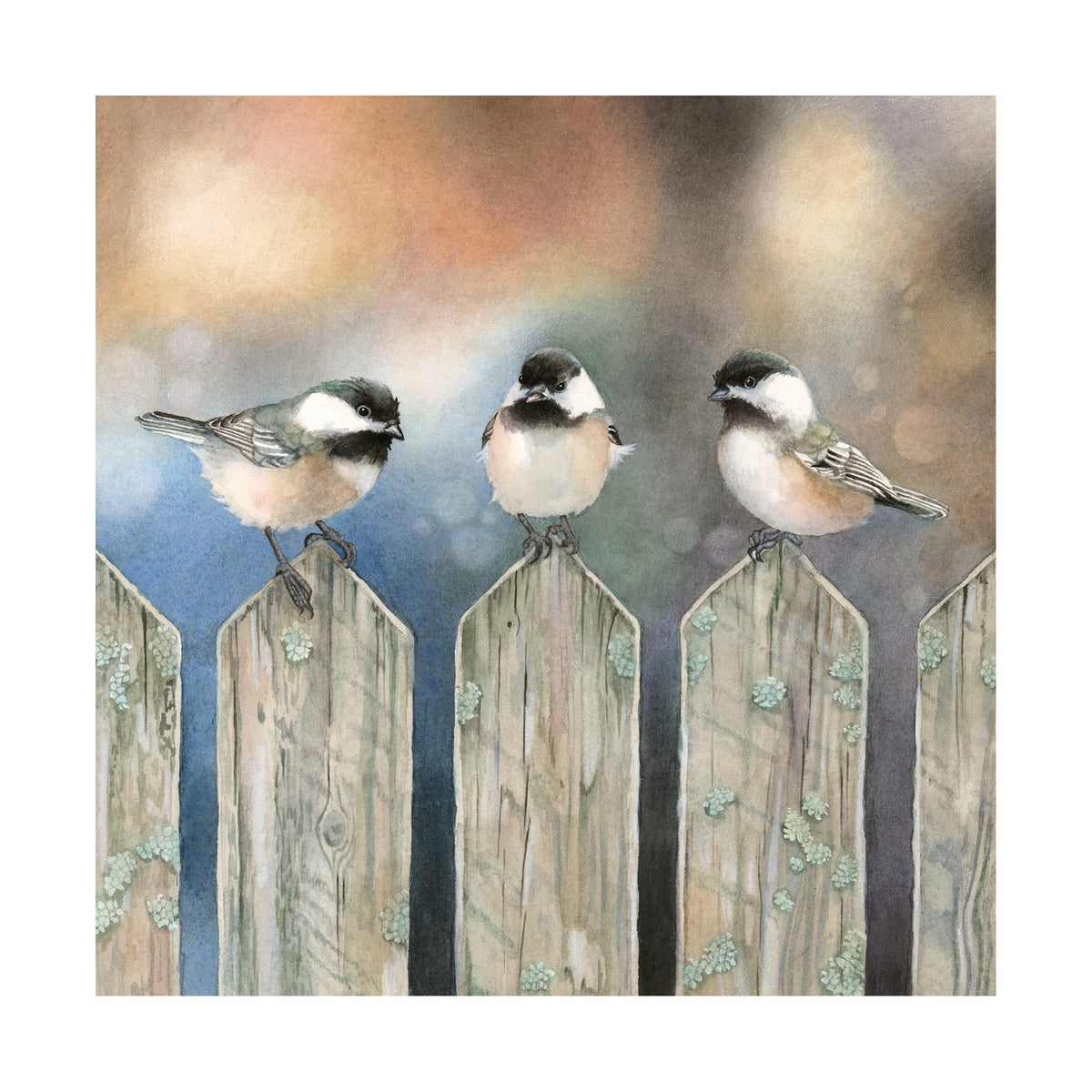 Sitting on the Fence - Wood Mounted Art Print