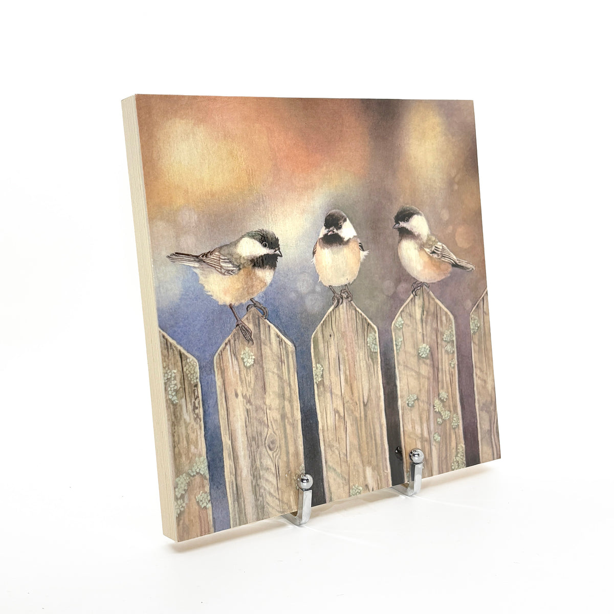 Sitting on the Fence - Wood Mounted Art Print