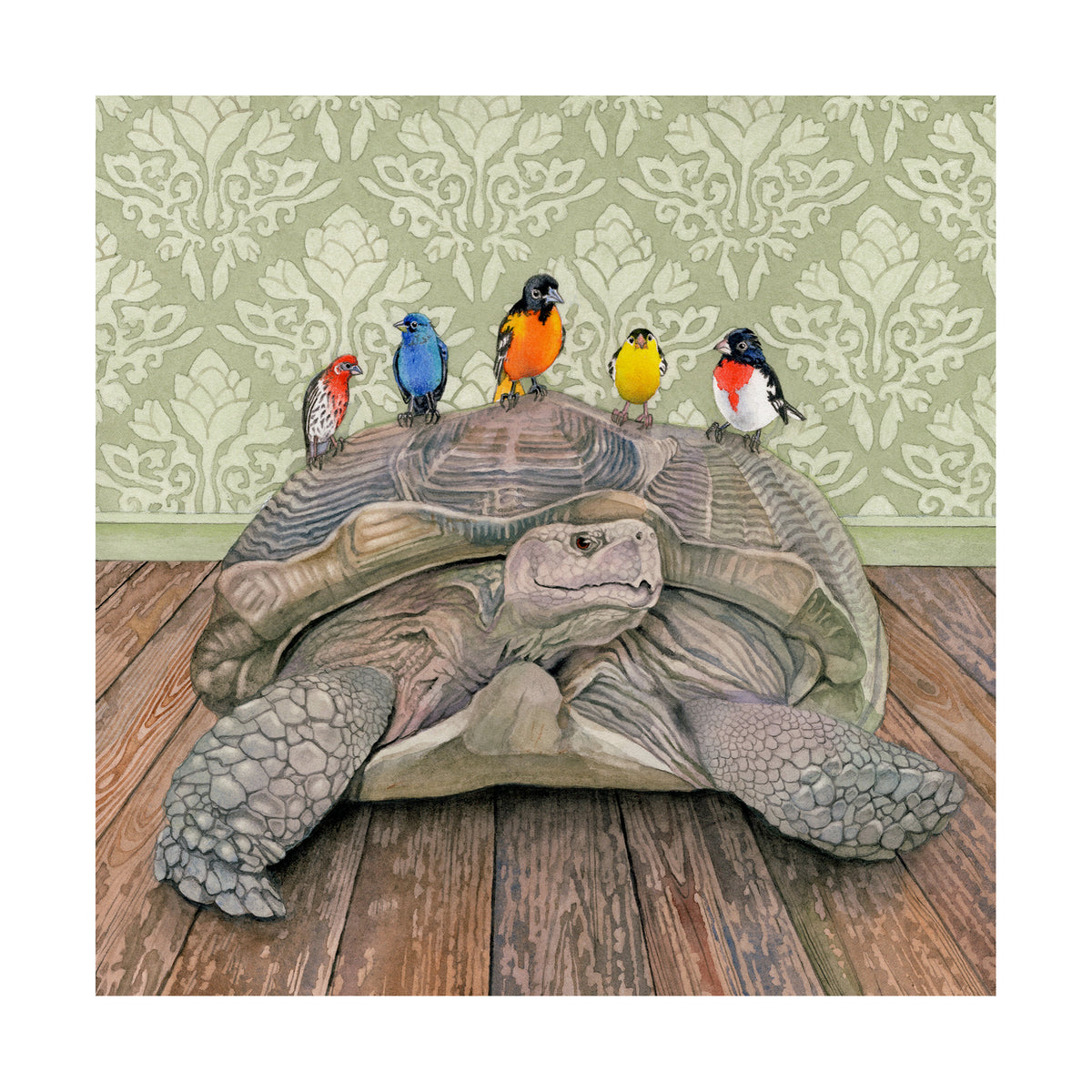 Slow Commute - Wood Mounted Art Print