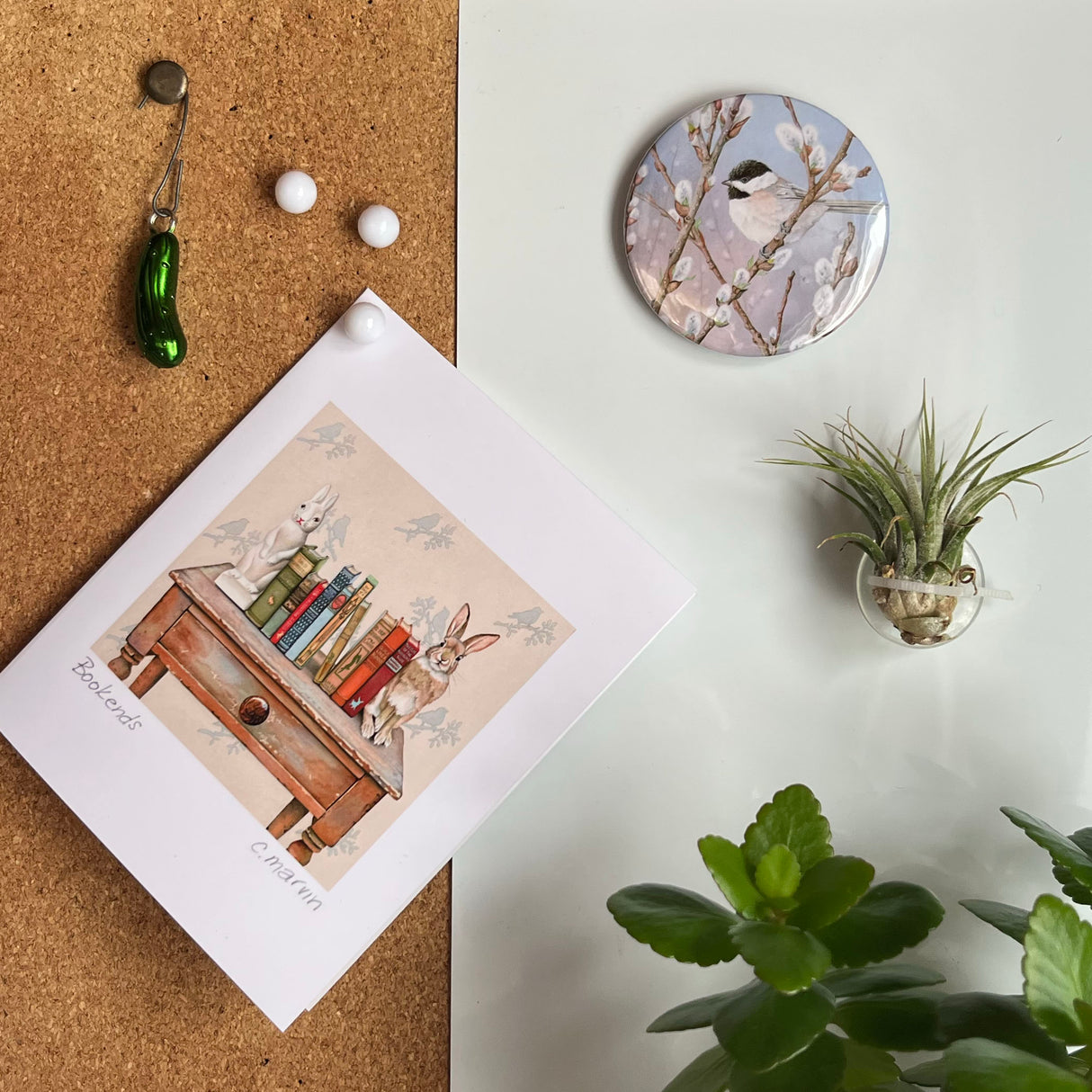 Waiting in the Willows - Art Magnet