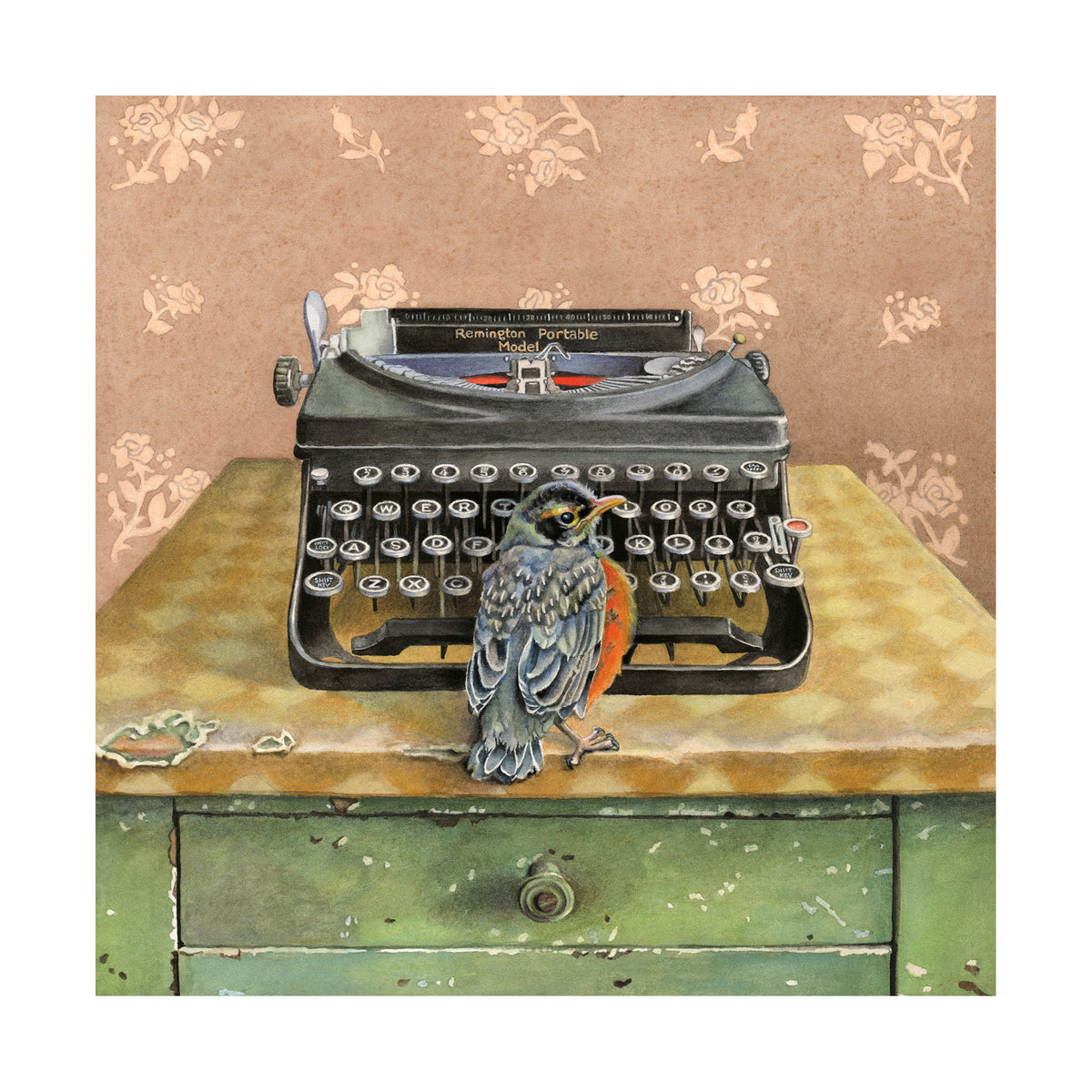 Word Bird Art Tile