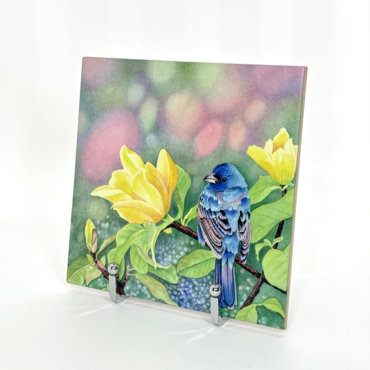Yellow Meets Blue Art Tile