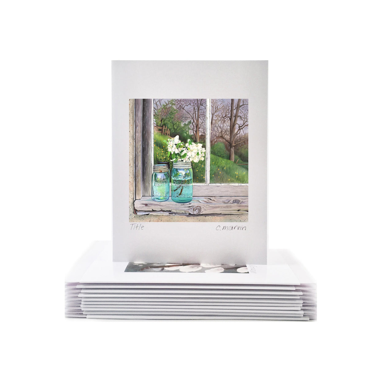 Apple Blossoms - Wholesale Art Cards