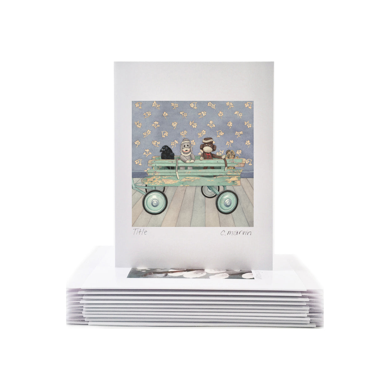 Crow Leads the Team - Wholesale Art Cards