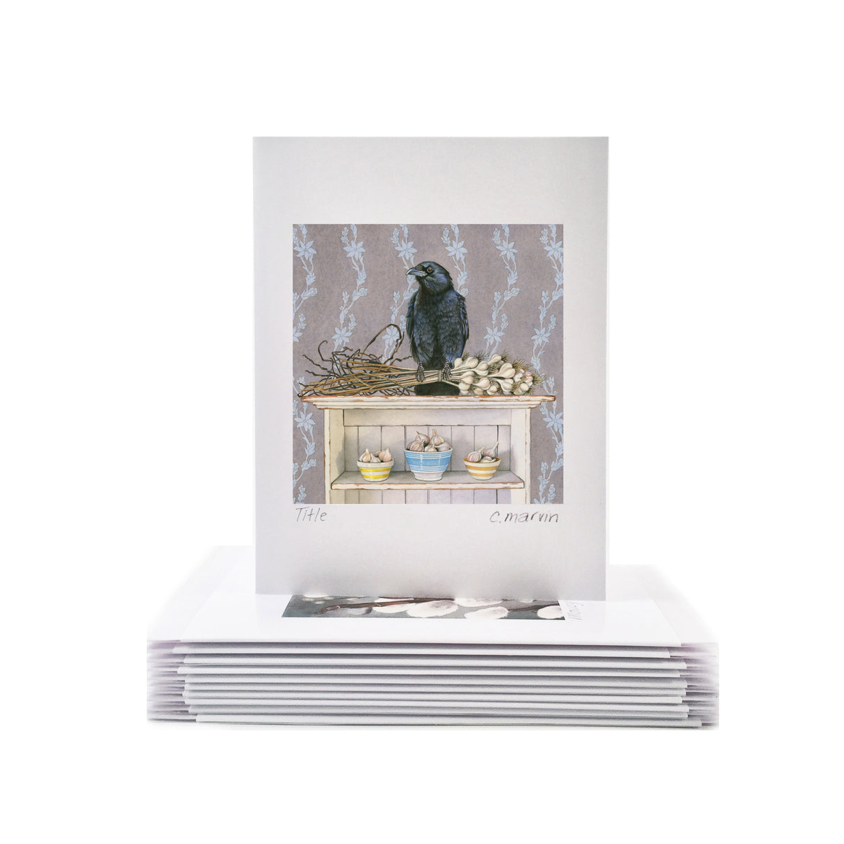 Crow Wards Off Trouble - Wholesale Art Cards