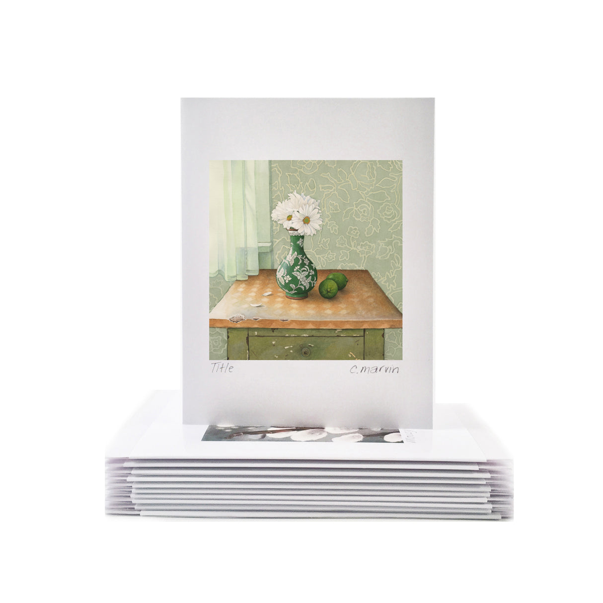 Daisies and Limes - Wholesale Art Cards