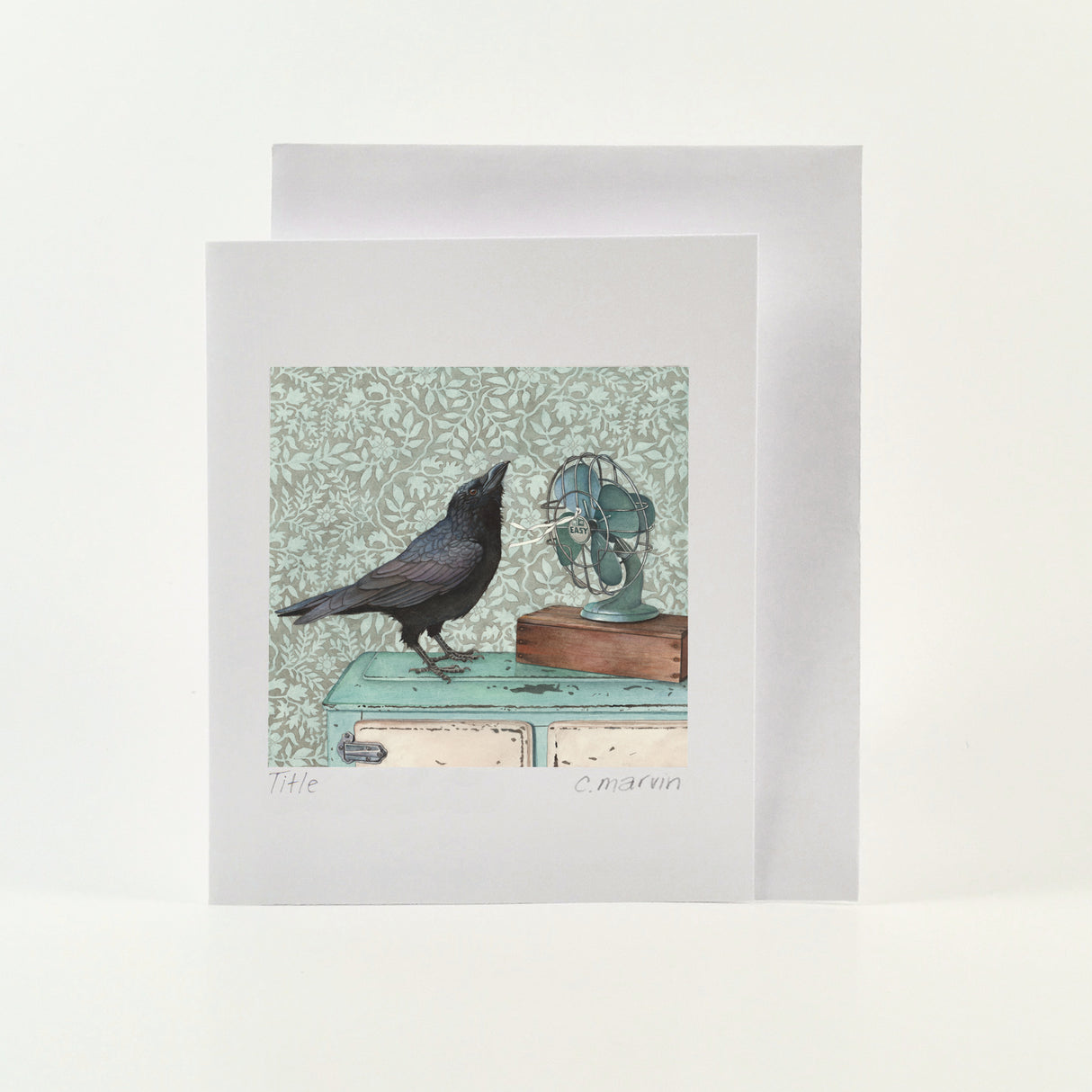 Crow Cools Off - Wholesale Art Cards