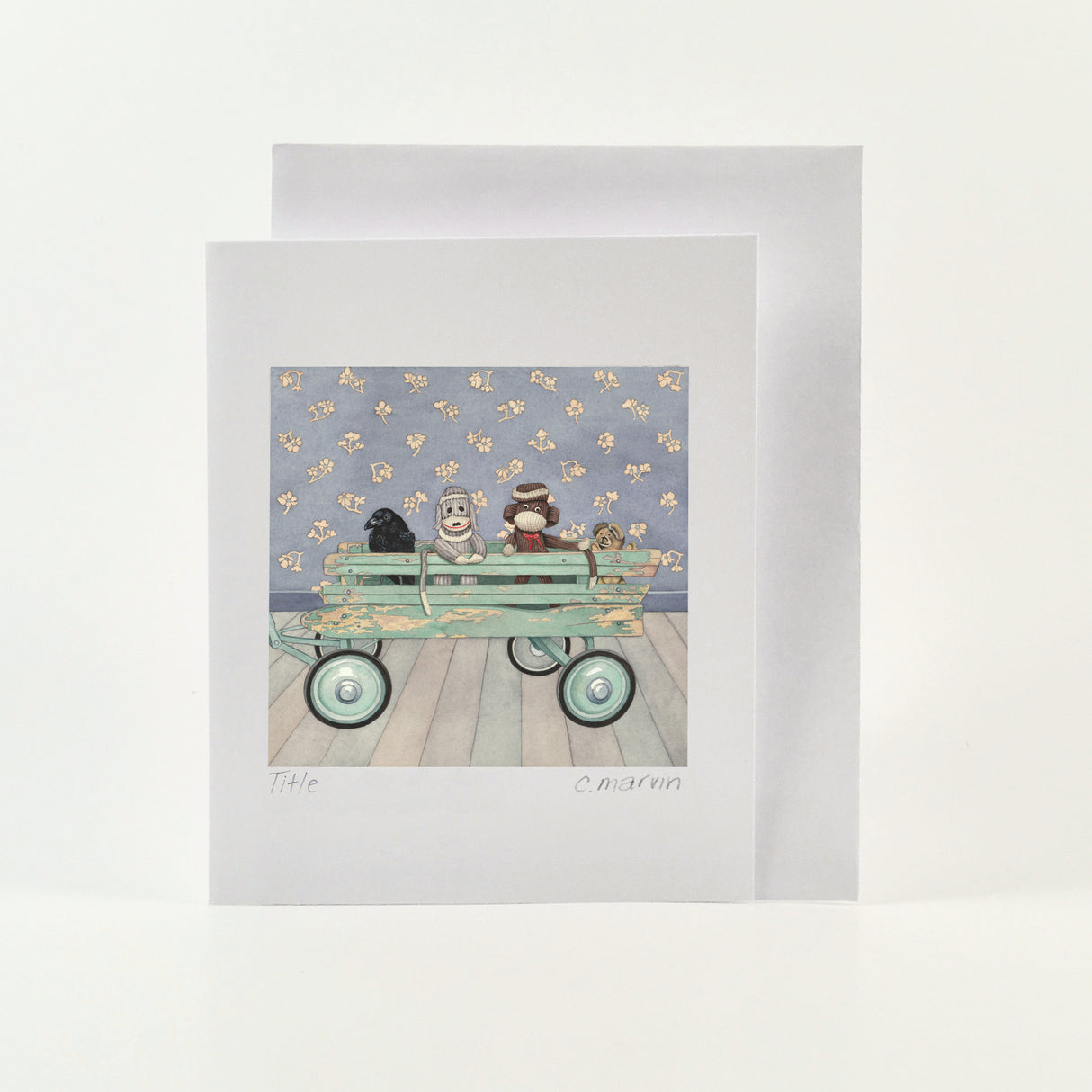 Crow Leads the Team - Wholesale Art Cards