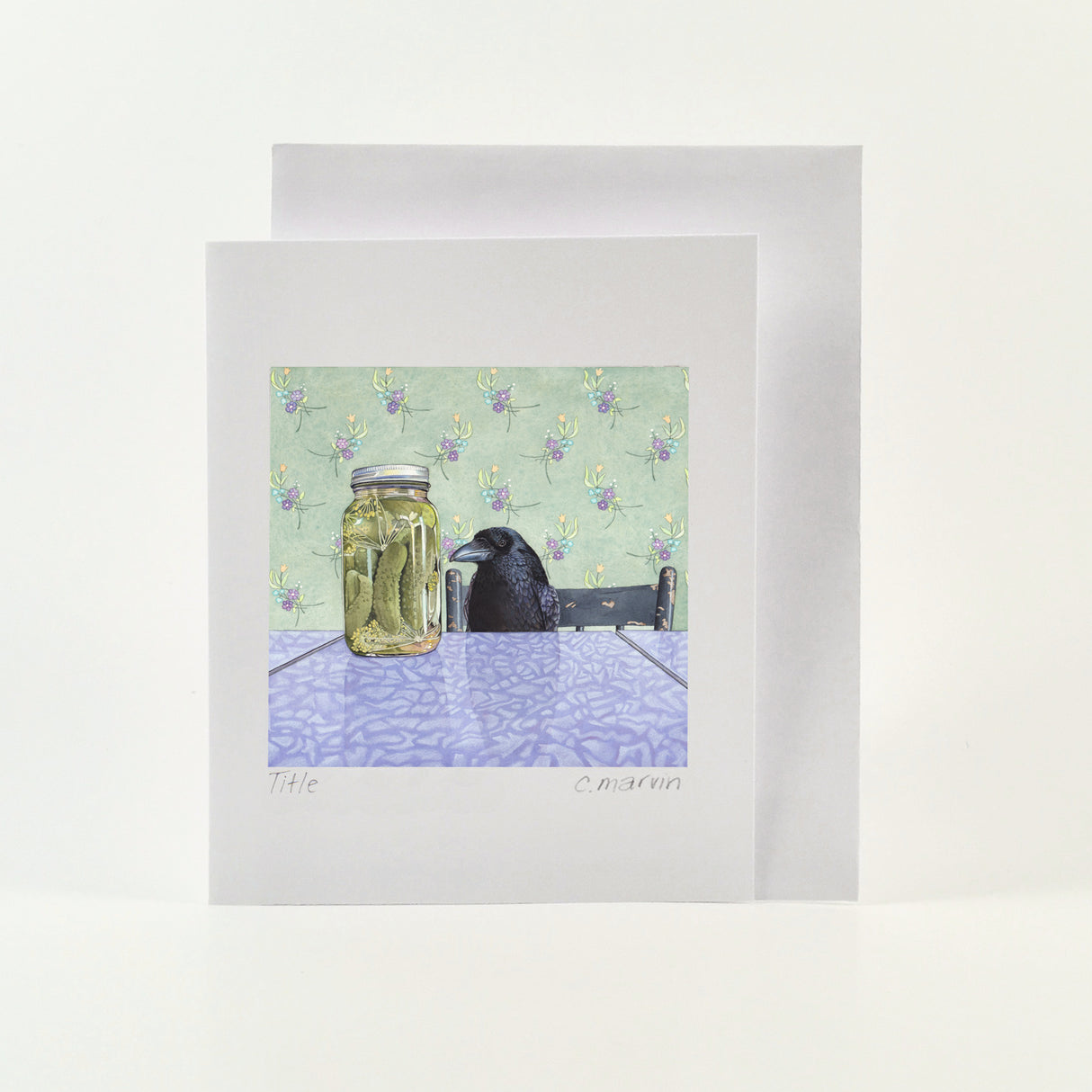 Crow Wants a Pickle - Wholesale Art Cards