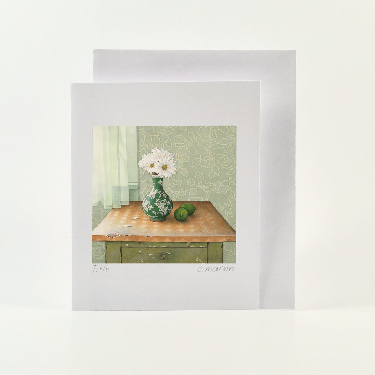 Daisies and Limes - Wholesale Art Cards