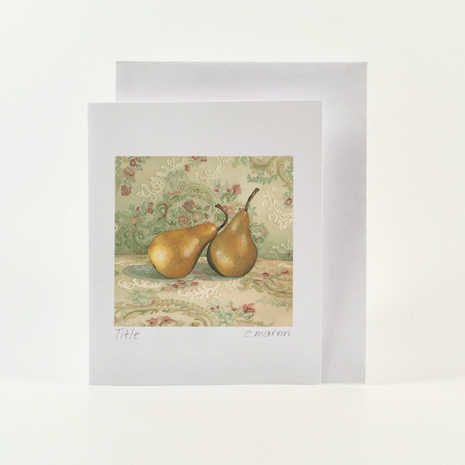 Pear Art Cards set of 10