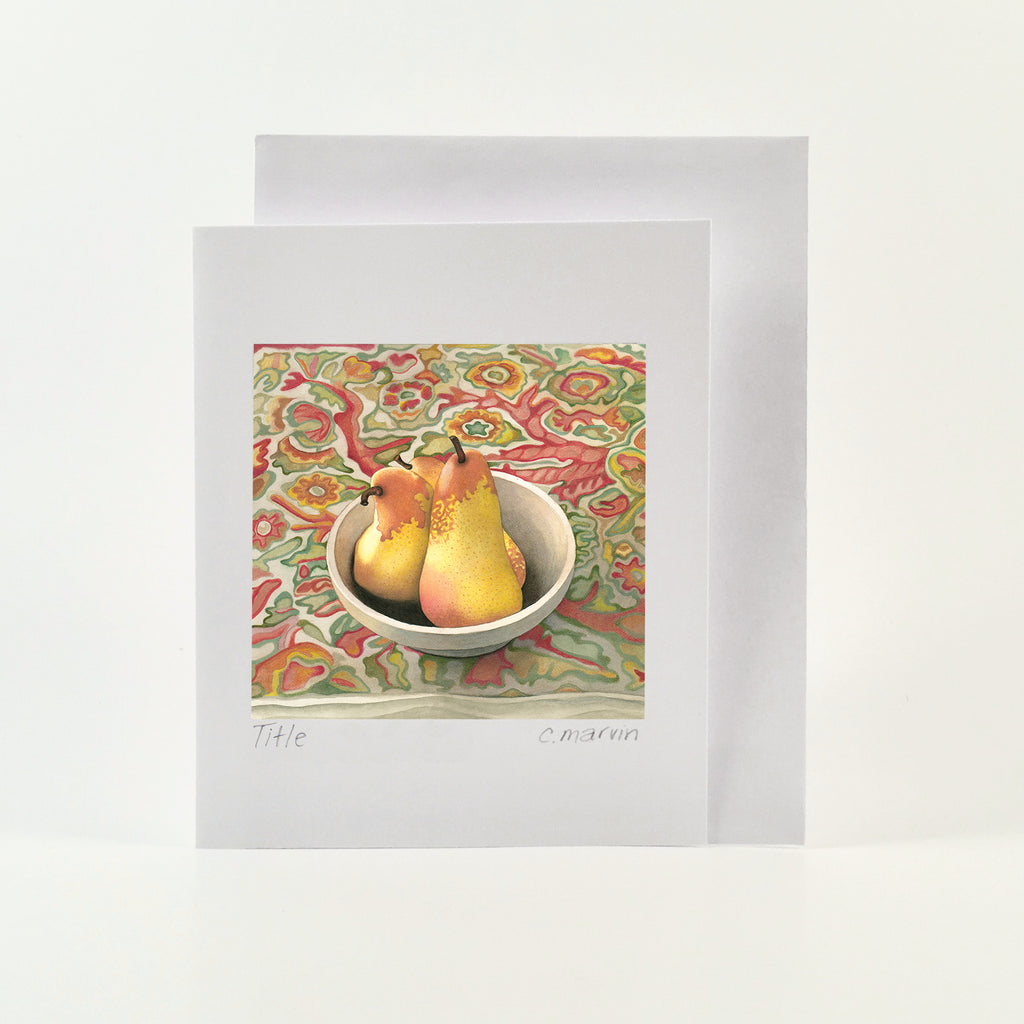Pear Art Cards set of 10