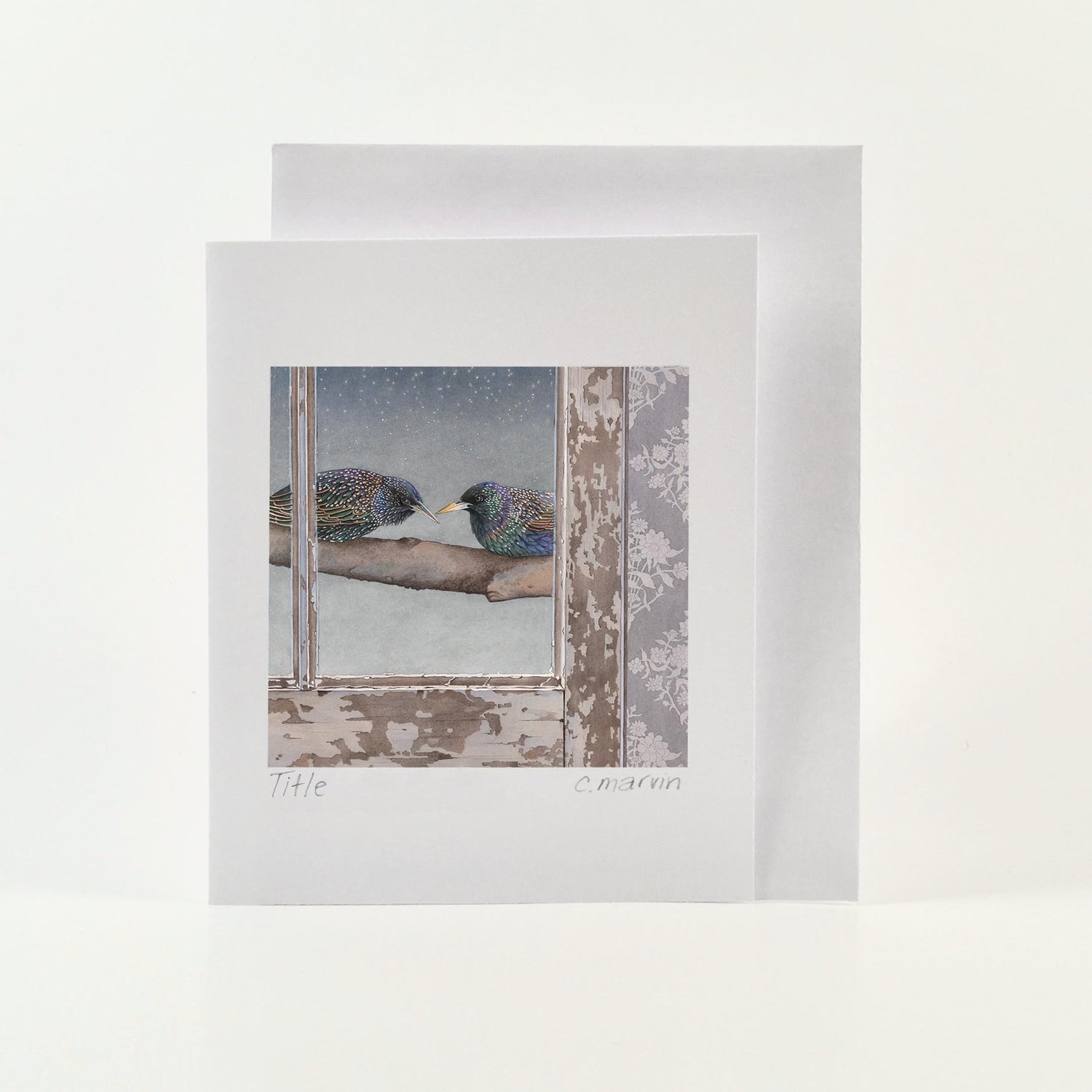 Moody Birds set of 10