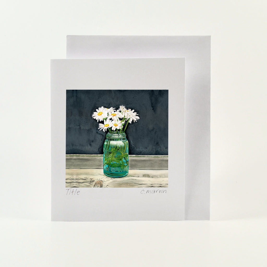 Crown with Daisies - Wholesale Art Cards