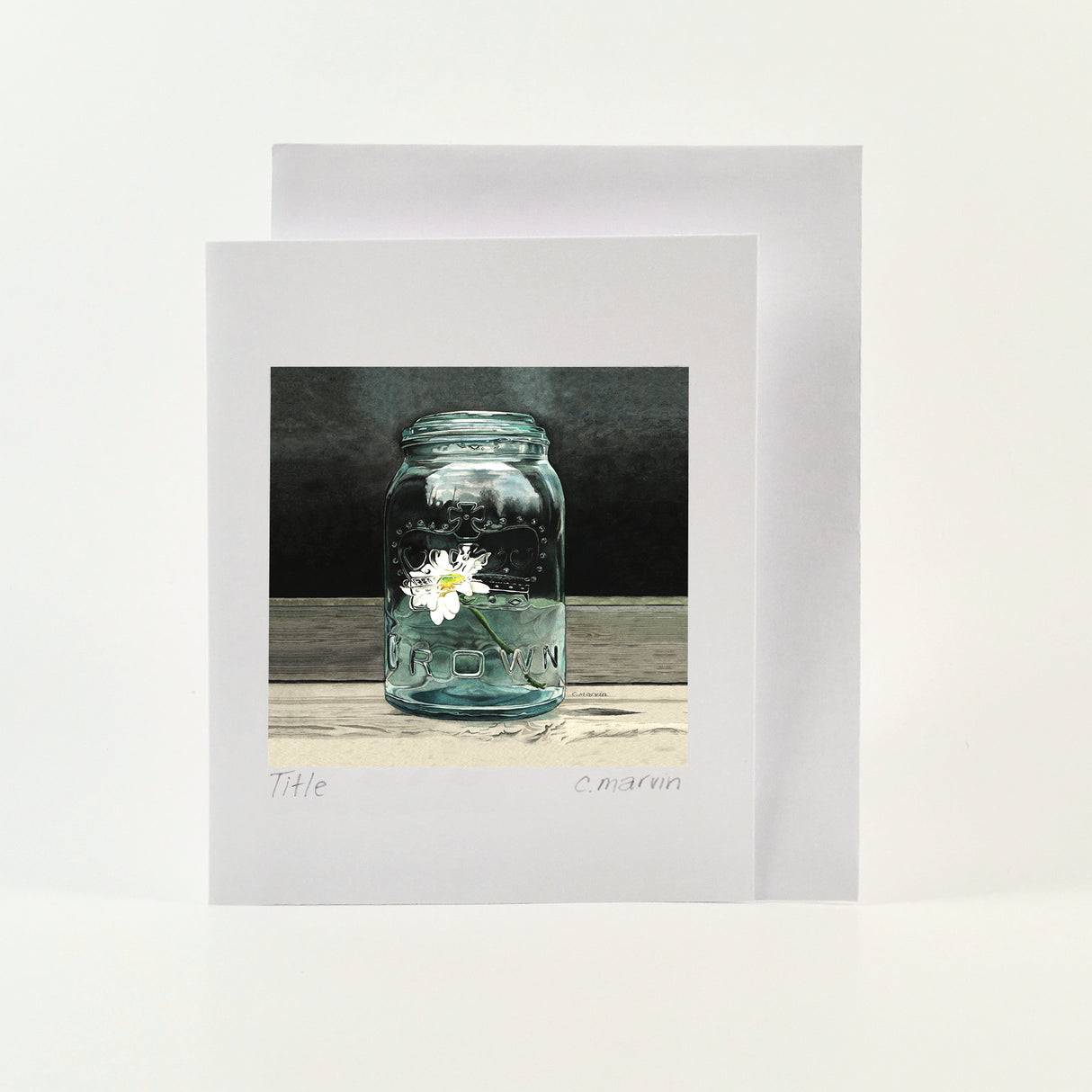 Daisy Jar - Wholesale Art Cards