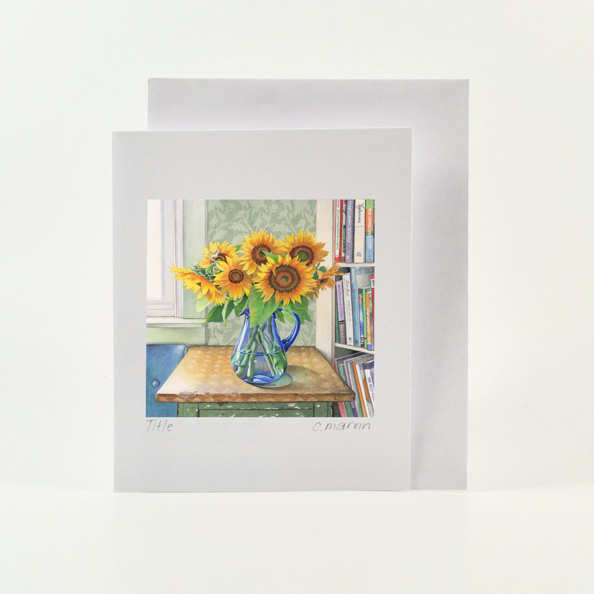 Flower Cards set of 10