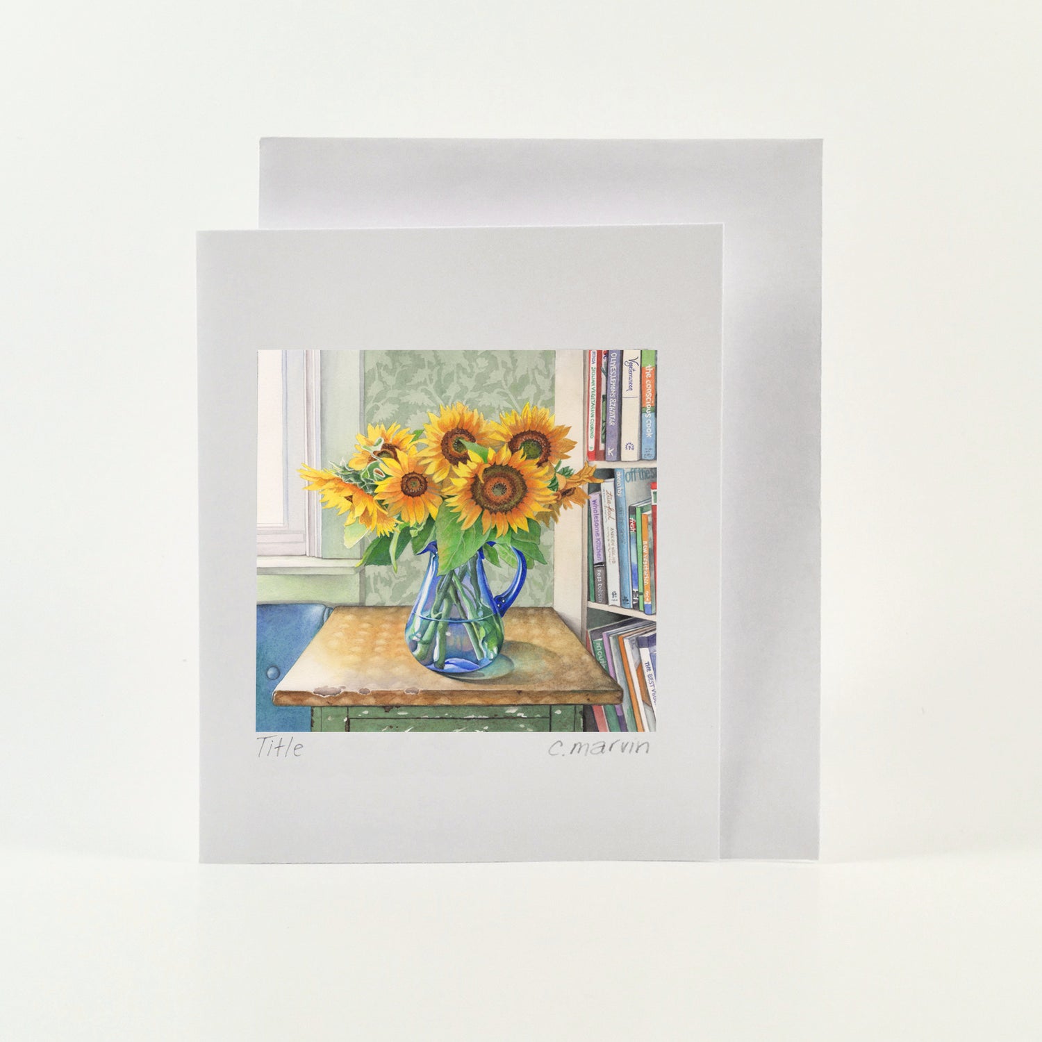 Flower Cards set of 10