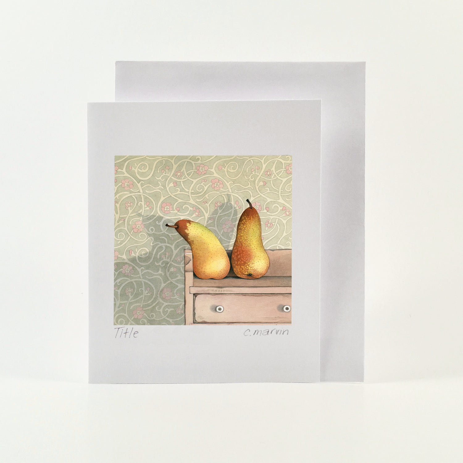 Pear Art Cards set of 10