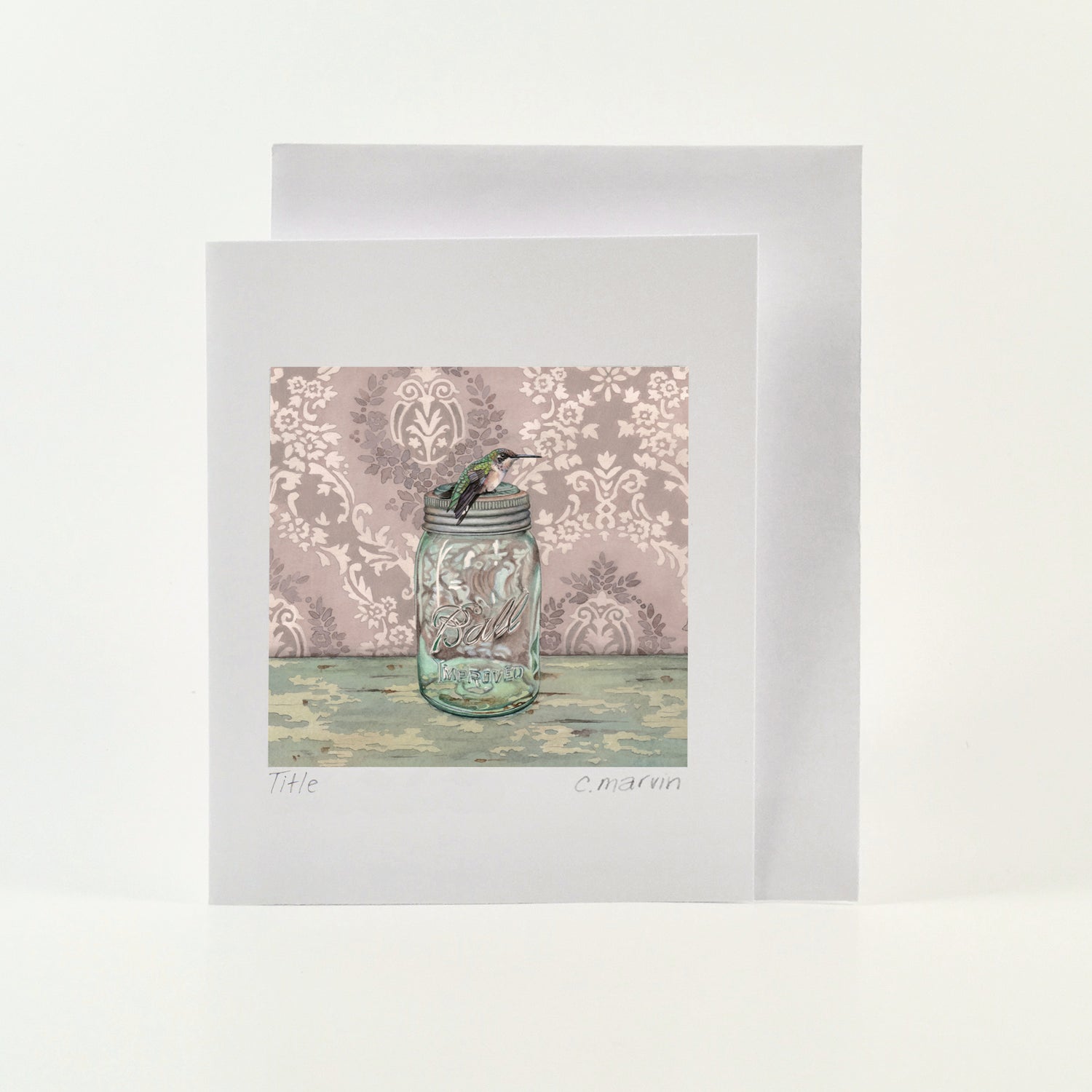 Still Life of Glass Jars set of 10