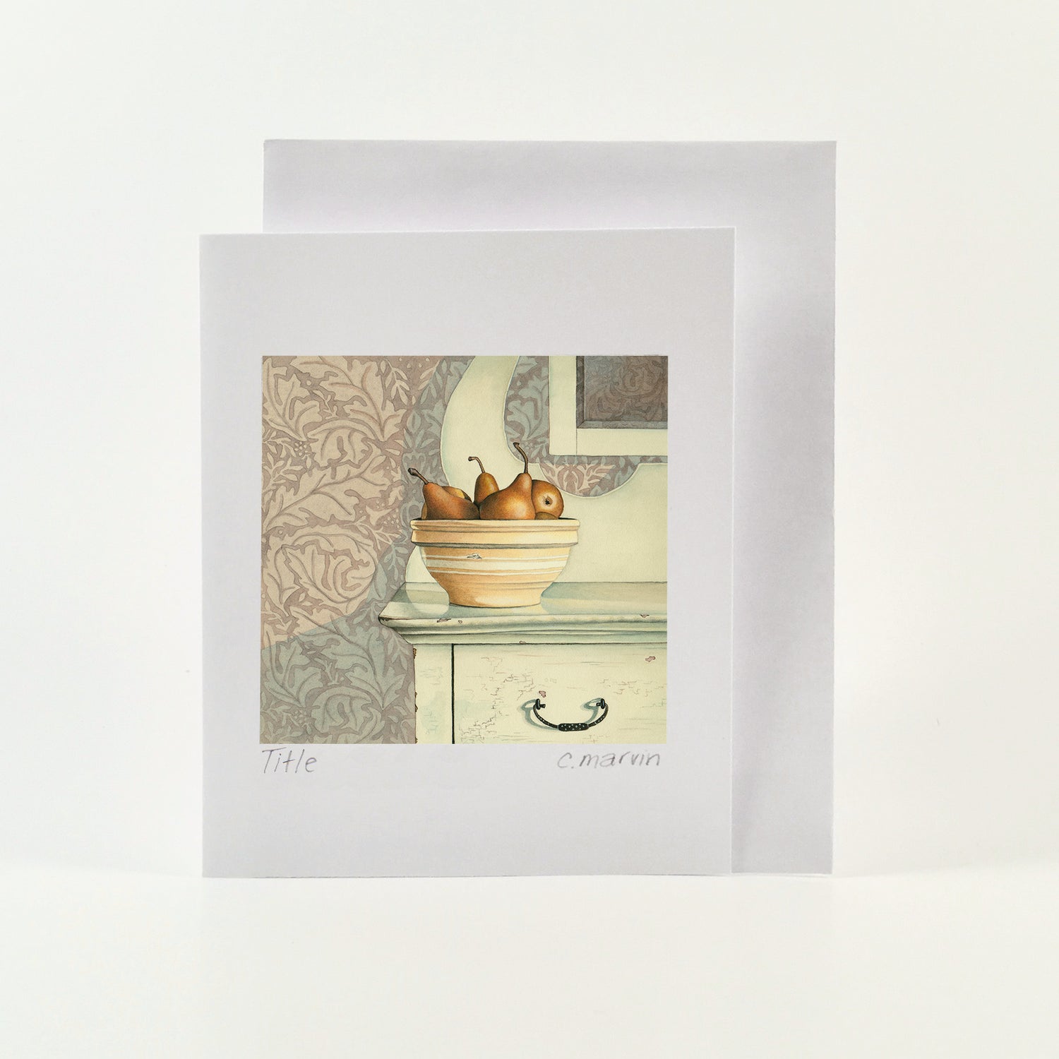 Pear Art Cards set of 10