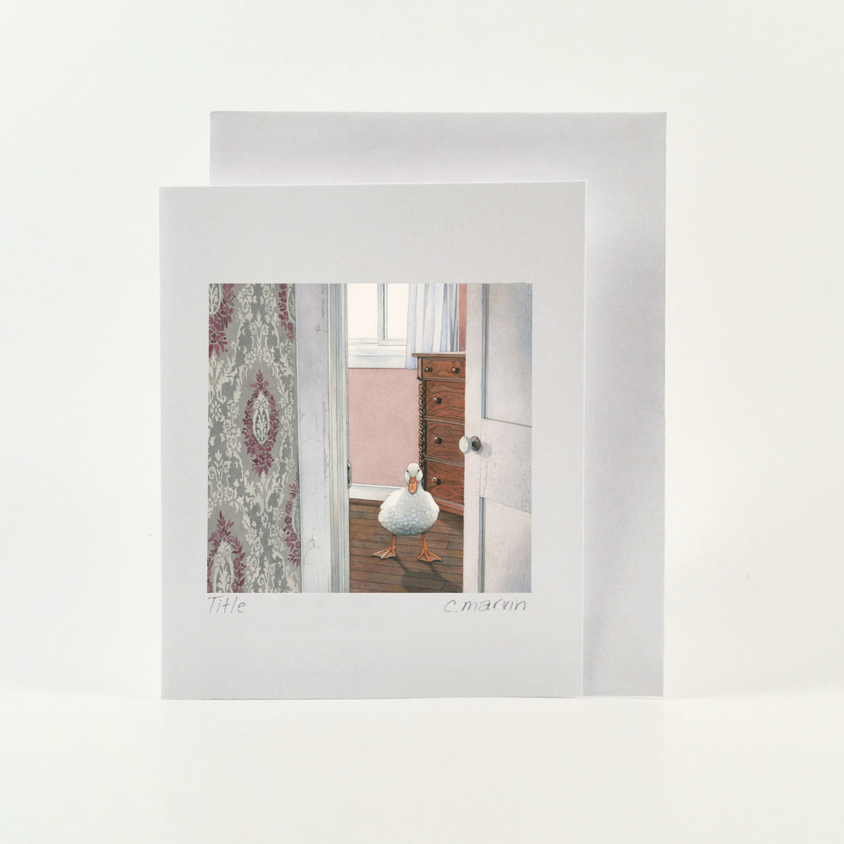 Unexpected Duck - Wholesale Art Cards