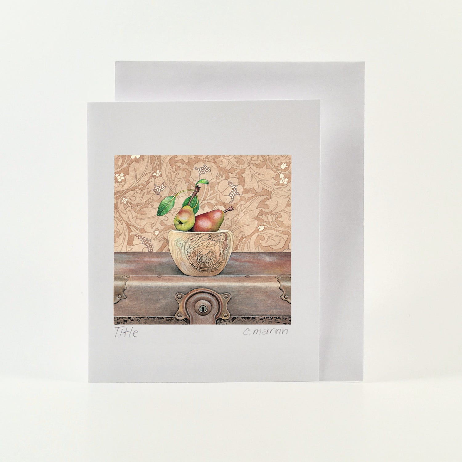 Pear Art Cards set of 10