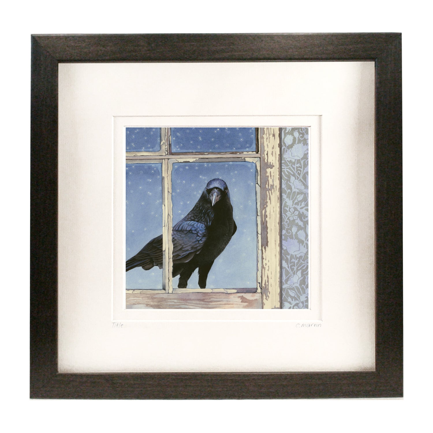 Crow Arrives at Dusk