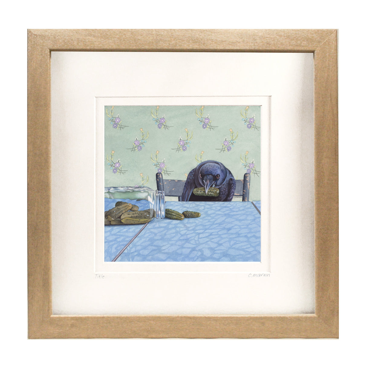 Crow Finally Gets a Pickle