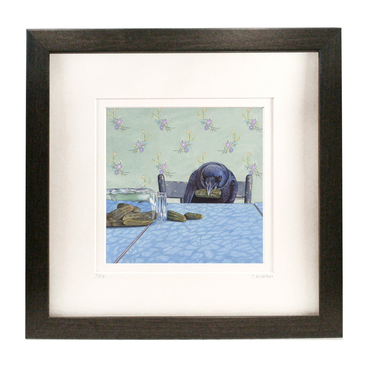 Crow Finally Gets a Pickle