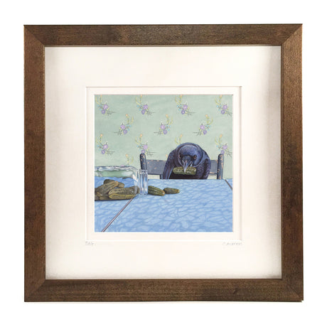 Crow Finally Gets a Pickle