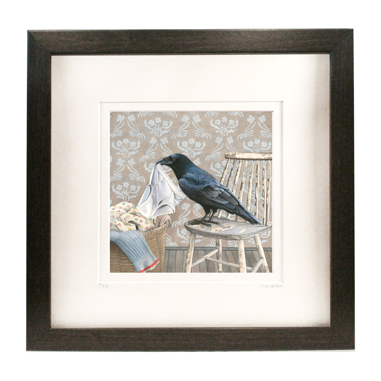 Crow Gathers Nesting Materials