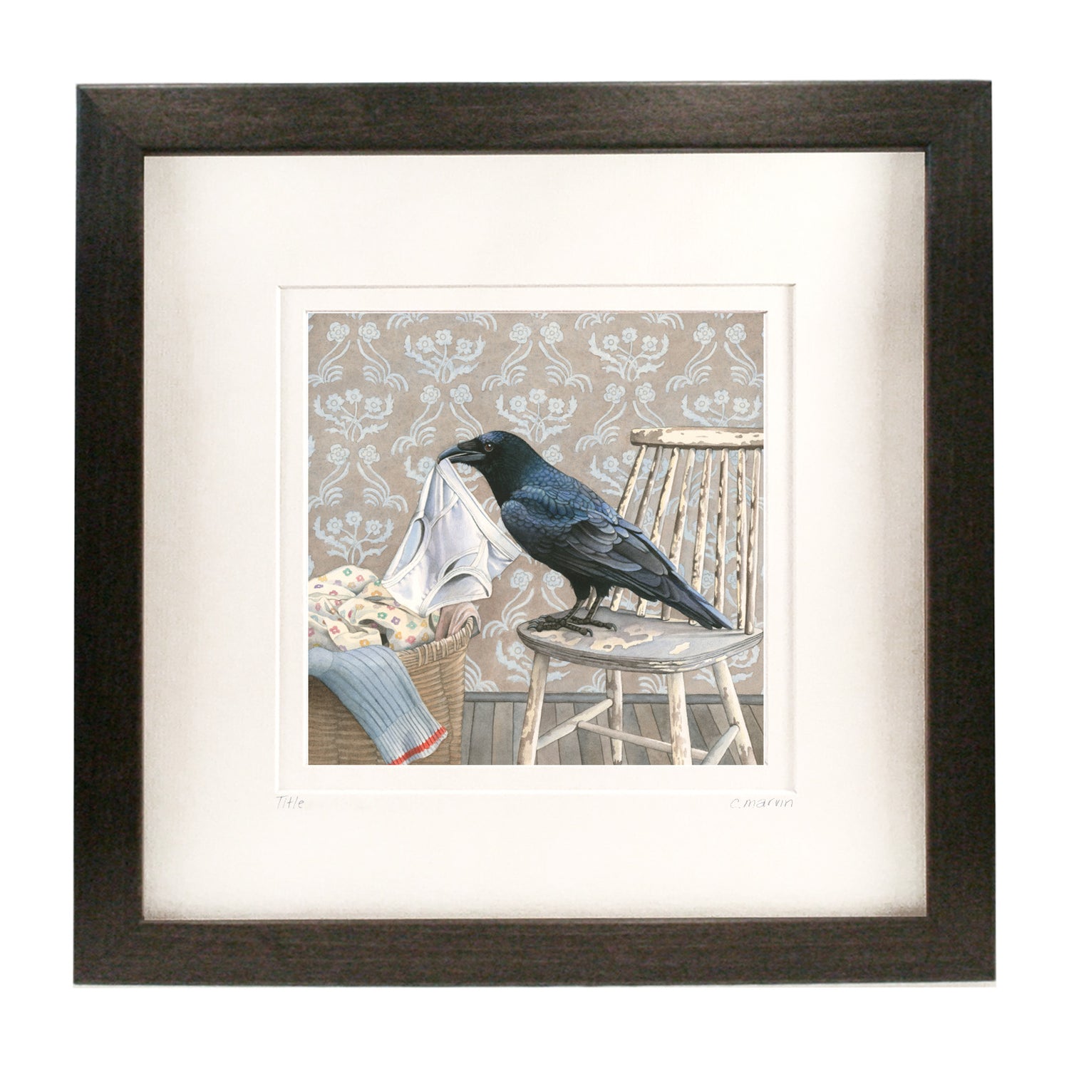 Crow Gathers Nesting Materials