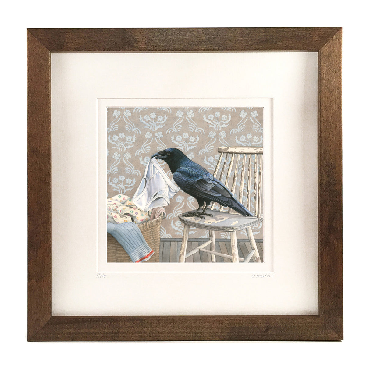 Crow Gathers Nesting Materials