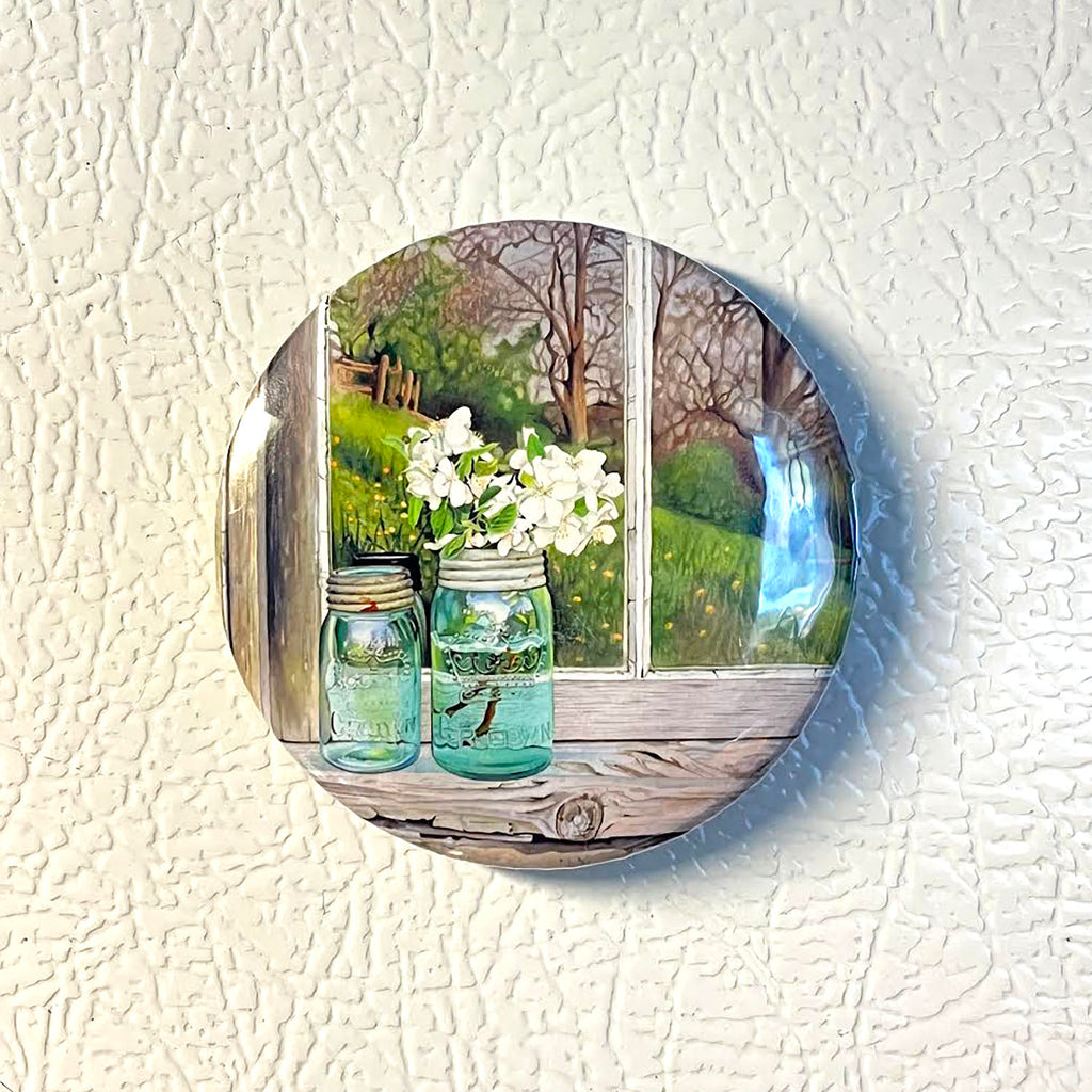 Apple Blossoms - Art Magnet