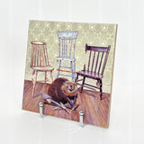 Beavers Will be Beavers Art Tile