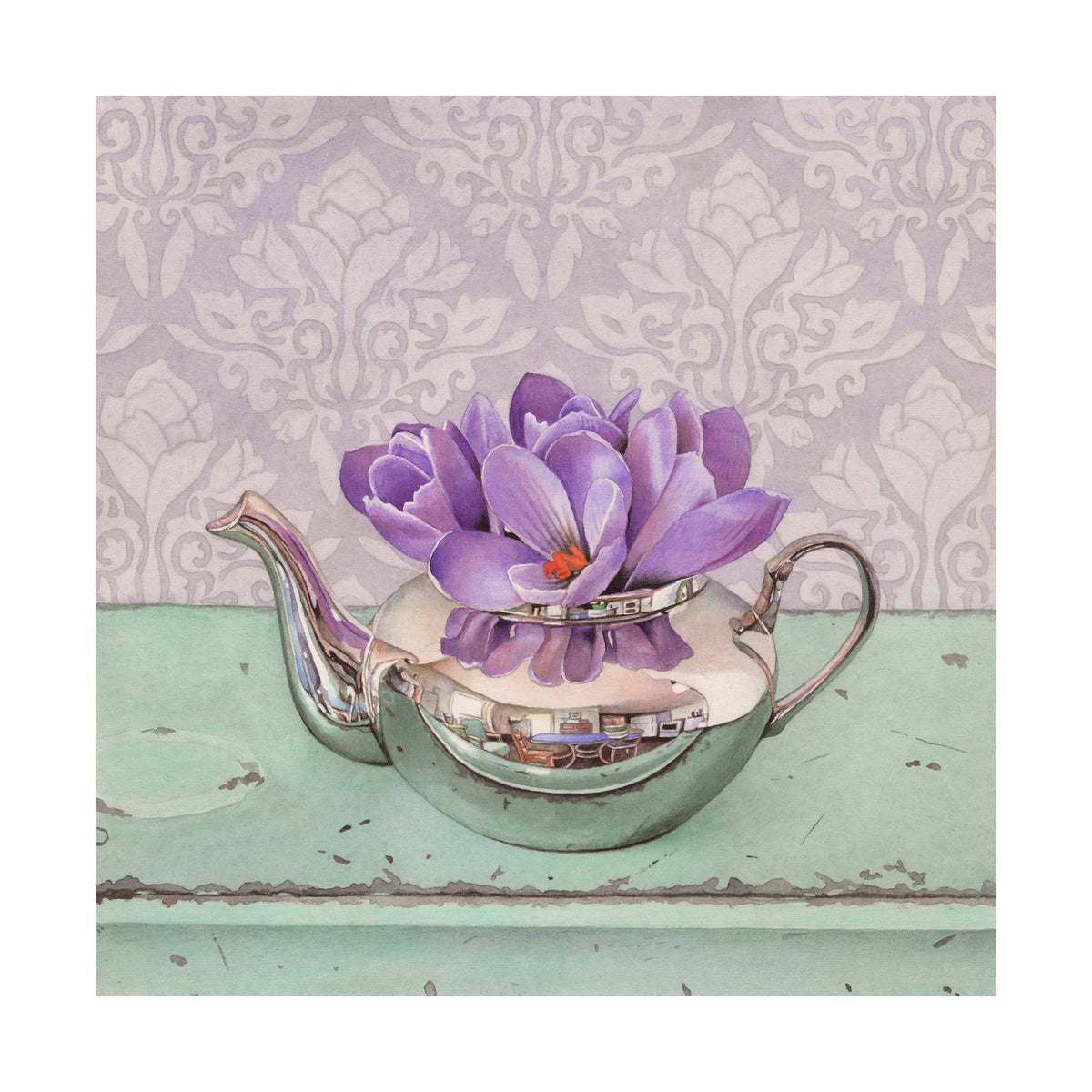 Behold the Crocus - Wood Mounted Art Print