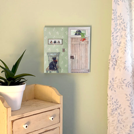 The Blind Date - Wood Mounted Art Print