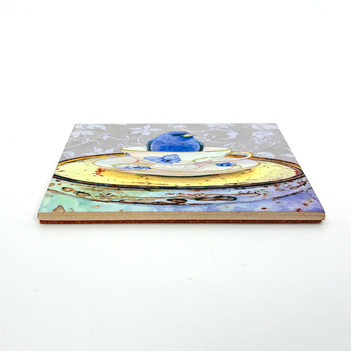 Bunting in a Cup Art Tile